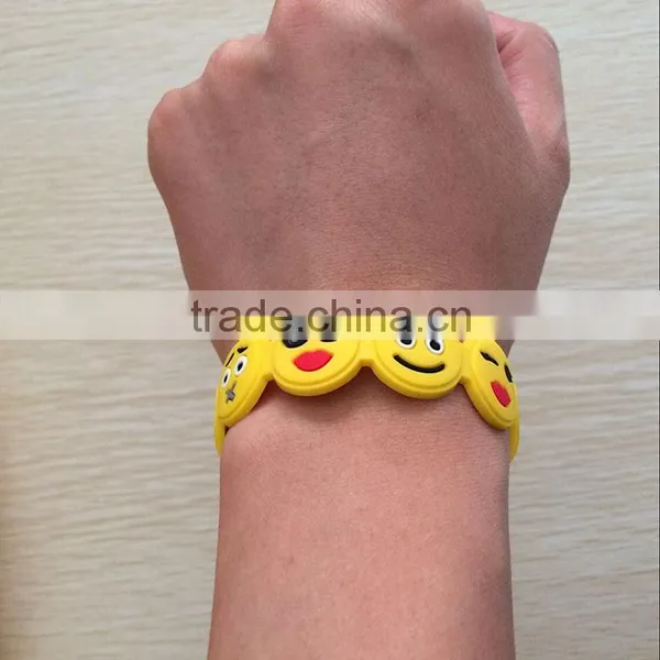 Newest Soft Pvc Emoji Face Bracelet photo-4