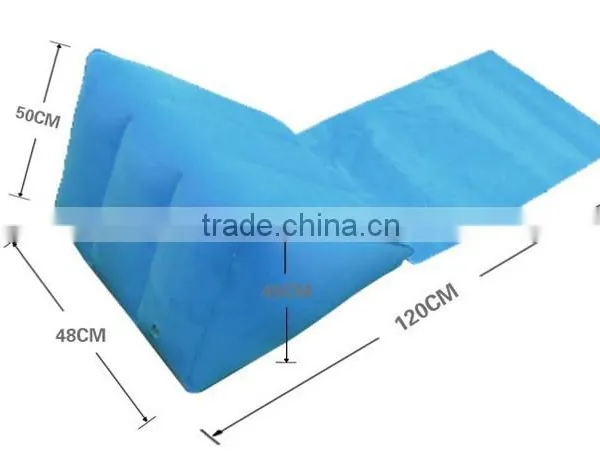 Inflatable Medge Beach Cushion, Inflatable Flock PVC Beach Cushion, Inflatable Seat Cushion photo-5