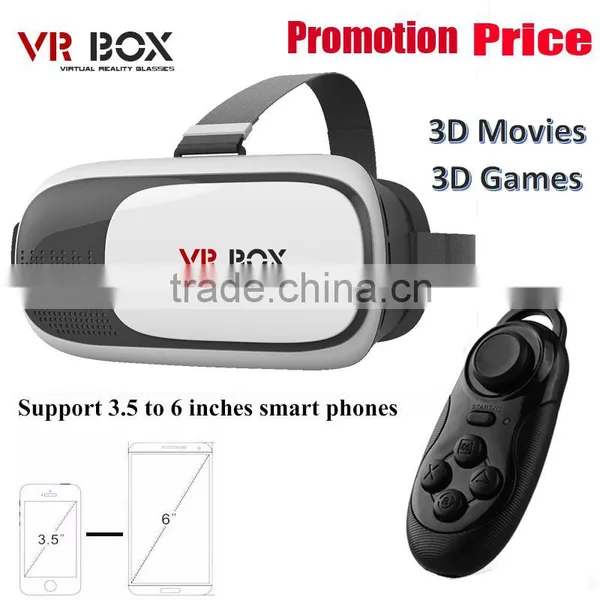 New Technology vr Box 2nd Generation Distance Adjustable VR Box 3D Virtual Reality 3D Glasses VRBox Headset 3D Cinema vr Box 2.0