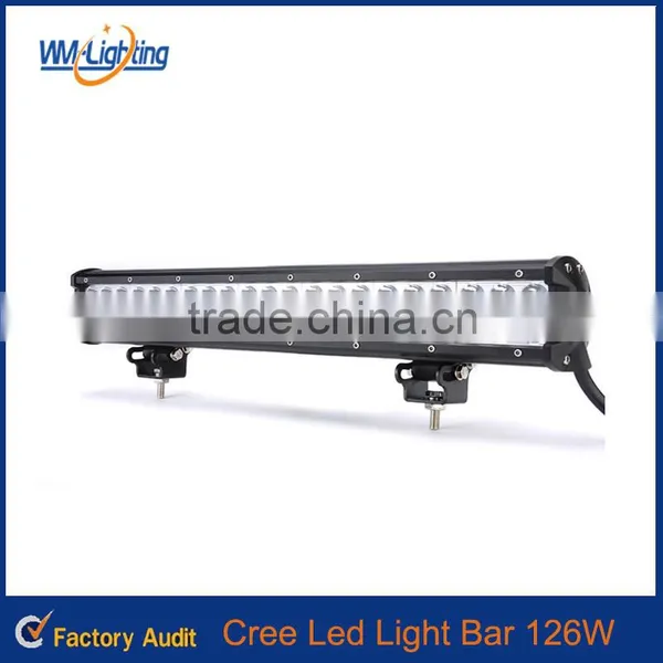 126W 20" CREES LED Chip Double Row LED Roof Light Bar;LED Light Bar for 4*4 Cars