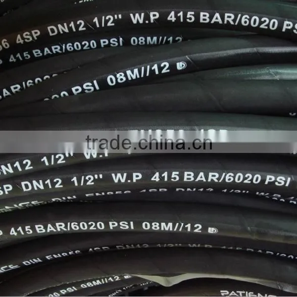 EN 856 4SP High Pressure Steel Wire Spiral Hydraulic Rubber Hose photo-2