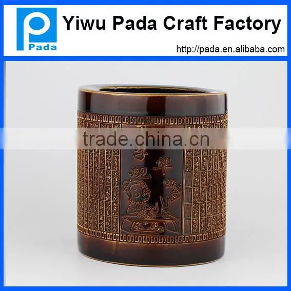 Health Natural Bamboo Pen Holder photo-2