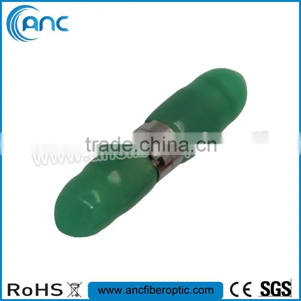Square sx mm Din Optical Fiber Adapter With Red Dust Caps photo-2