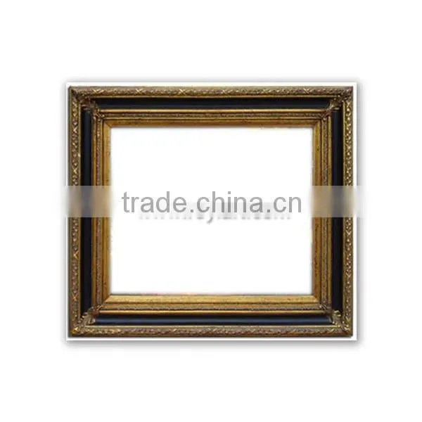 ROYIART Black and Gold Wood Carving Frame