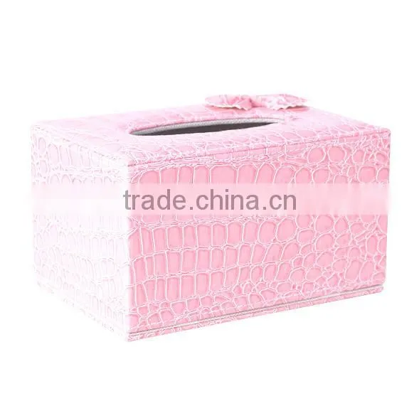 Luxury Leather Rectangular Tissue Box Cover photo-3