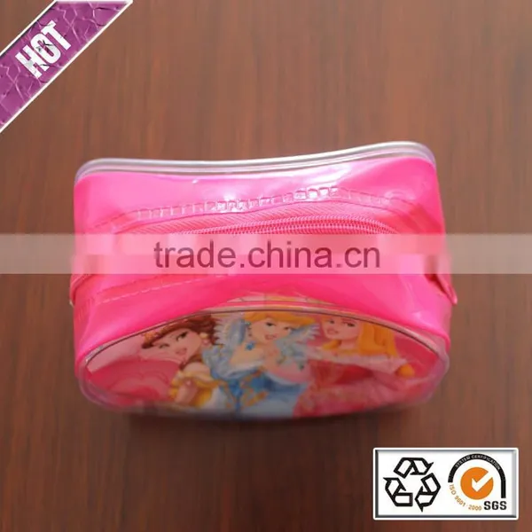 Chinese Factory Printing Bags Pink Princess Little Girl Cartoon Zip Lock Bag School Bag For Girl photo-2