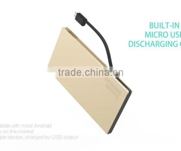 Trusda Portable High Capacity 10000mAh Power Bank Built in USB Cables Li-Polymer Battery Charger for Samsung Galaxy s6 photo-4