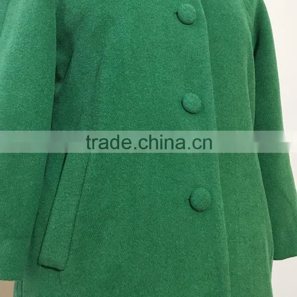 2016AW Woolen Garment Customized Woman's Fashion Long Coats Four Buckle photo-4