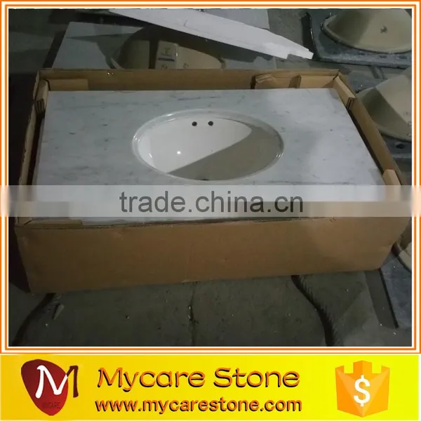 Bathroom Marble Vanity Top Ceramic Sink With Vanity Top photo-3