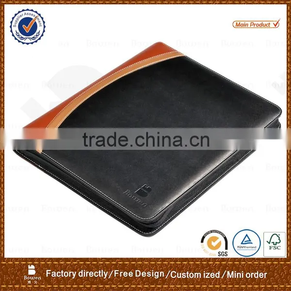 Hot Sale Conference Folder With 3 Ring Binder/leather Document Folder photo-2