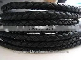 6mm Braided Leather Cords From BORG EXPORT / Braided Leather Cord 6 mm photo-2