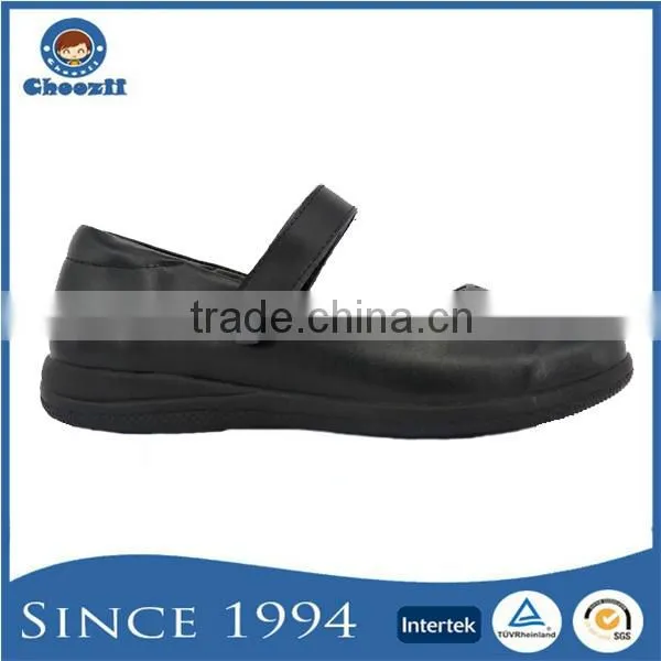 Guangzhou OEM Microfiber Leather No Brand School Shoes for Girls photo-3