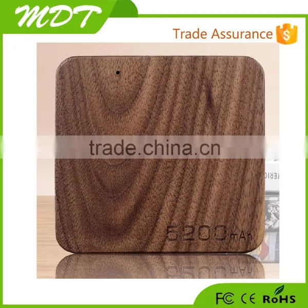 2015 Best Selling Gift Wood Power Bank 5200mah Portable Power Bank Charger of Usb Rohs Power Bank photo-5