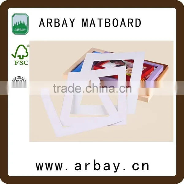 Best Quality Decorative Uncut and Precut Paper Matboard for Photo Frame Passepartout Frame photo-3