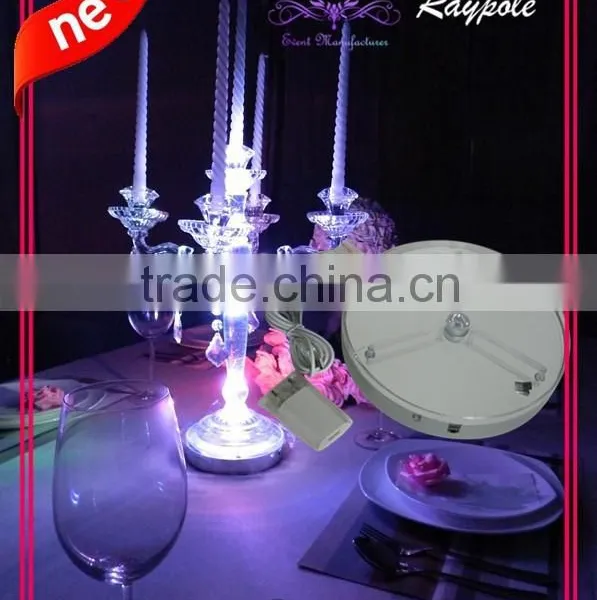 8 Inch Tall Wedding Centerpiece Vase Light Base/RGB Led Centerpiece Light for Wedding Party Decoration photo-3