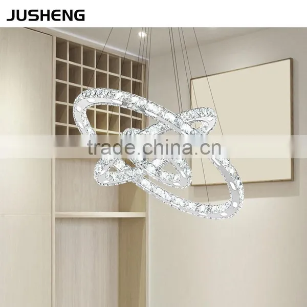 Hot Sell Modern Crystal LED Round 20cm Circle Chandelier Pendant Lights For Home Hotel Restaurant photo-3