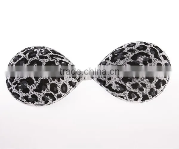 Latest Design Strapless Sexy Leopard Cloth Silicone Bra photo-2