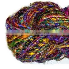 4 DEFERENT SARI SILK YARN