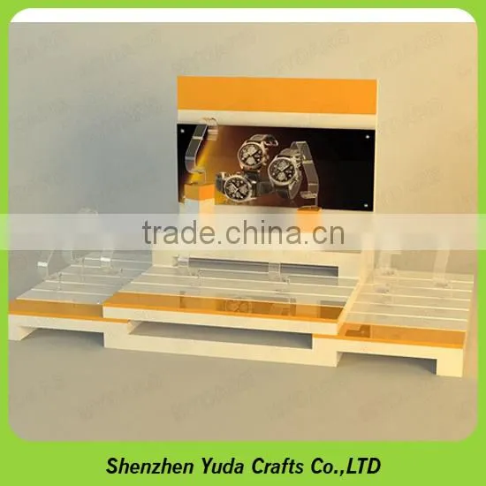 Vertical L Shaped MDF Holder Wood Watch Display Stand photo-6