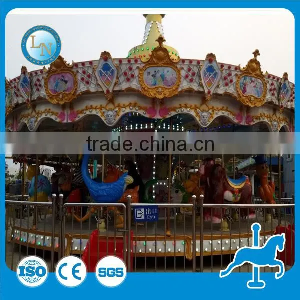 Europen Style! Lino Amusement Park Rides 72 Seats Luxury Merry go Round Carousel Rides for Sale photo-5