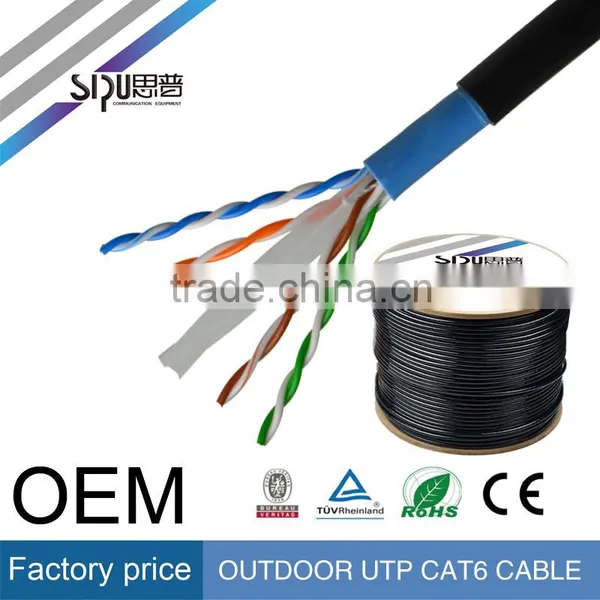 SIPU High Speed Waterproof Utp Cat5e Outdoor Cable Best Outdoor Cat6 Sftp Lan Cable Wholesale Ftp Cat5e Cable photo-4