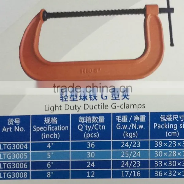American Style Ductile Cast G- Clamps photo-3