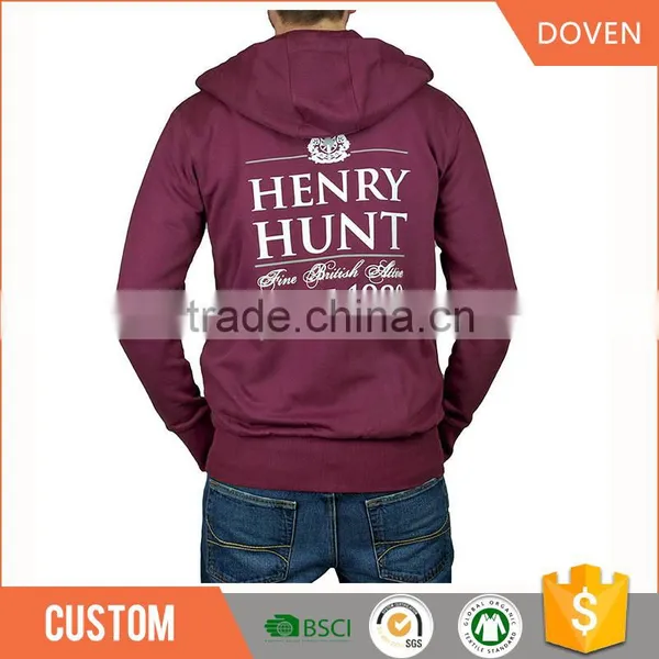 Custom Logo Crewneck Sweatshirts Plain Royal Blue Hoodie photo-4