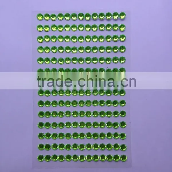 Glitter Self Adhensive Diamant Crystal Rhinestone Sticker Sheets photo-3