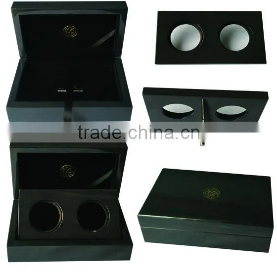 3pcs Coin Wooden Box in High Glossy Lacquer Finish photo-2