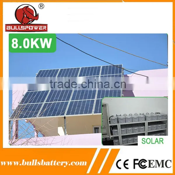 On/off Grid Solar pv Panel System 8000 Watt With Reliable Solar Battery photo-4