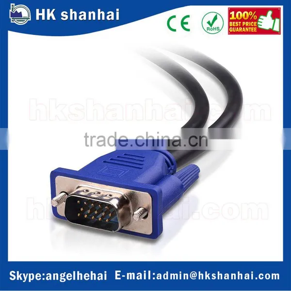 High Quality Adapter 15 Pin 1 Vga Male to 2 Vga Female Vga Monitor Y Splitter Cable for Computer pc Laptop photo-2