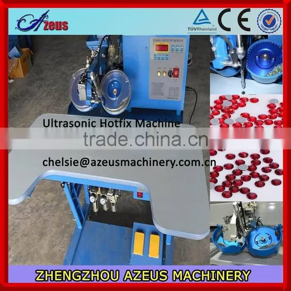 2014 Azeus Fast Selling Apparel Machinery Two Colors Ultrasound Setting Machine Onto Garments / Caps / Shoes / Jeans