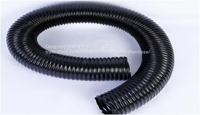 Black TPU Steel Wire Telescopic Ventilating Pipe