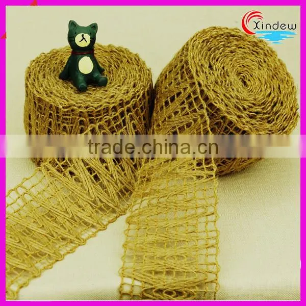 7.5cm Linen trimming Rhombic Shape for Home Decoration or Chirstmas Decoration