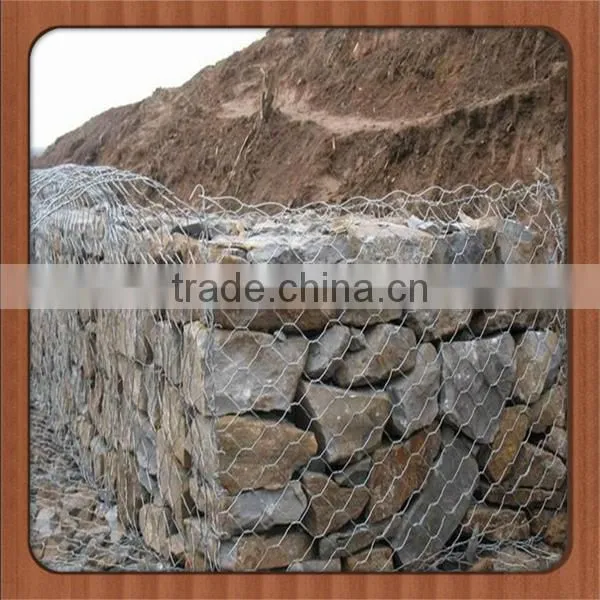 2*1*1M Rataing Wall Gabion Stone Cage / Galvanized Gabion Box / Gabion Price photo-4