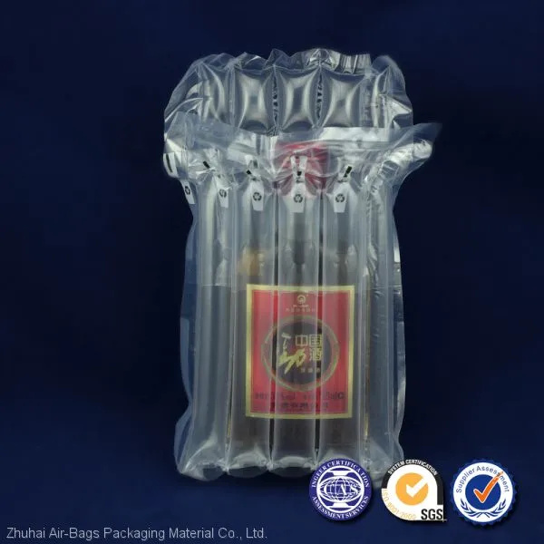 China Factory Air Bubble Bags Cushion Inflatable Bag for Packaging Wine Bottle Protective Packing photo-3