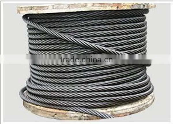 China 6x31WS Ungalvanized Steel Wire Rope