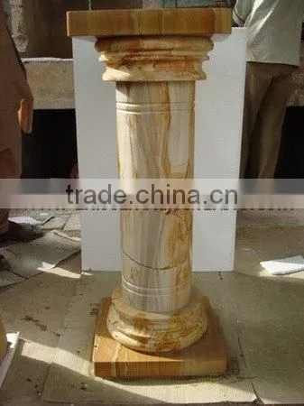 A GRADE TEAKWOOD MARBLE PEDESTALS photo-4