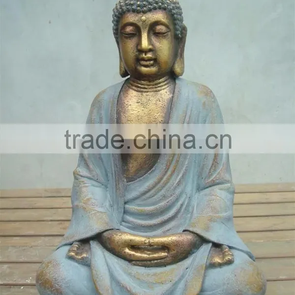 Resin Made Buddha Head Statue for Garden Decorative photo-3
