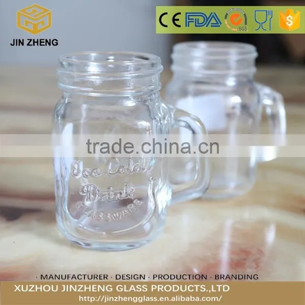 Mason Jar Candle Holder Shot Glass Wax Jar With Handle photo-3