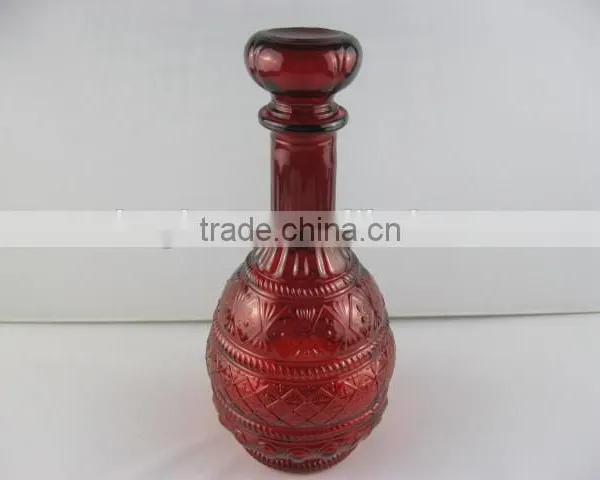 Red Color Wine Bottle Glass Bottles for Sale photo-4