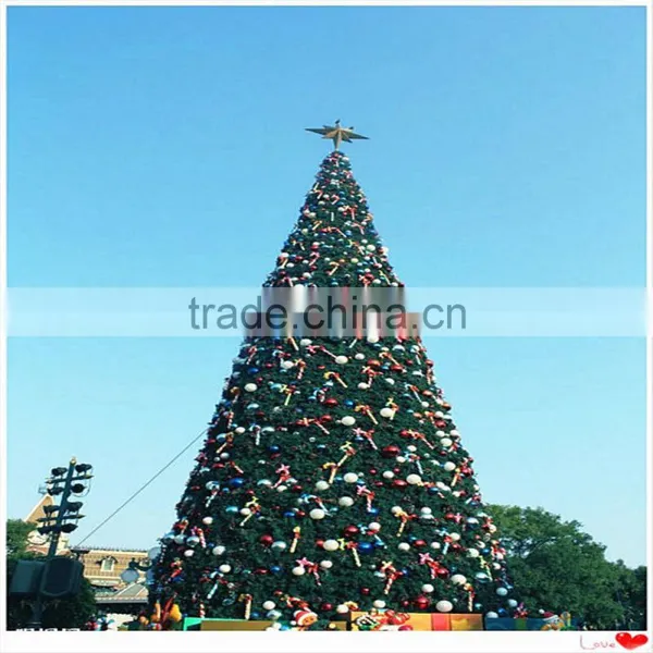 SJ2017500111 12m Tower Giant Christmas Tree Fake Green Christmas Tree for Christmas Festival photo-2