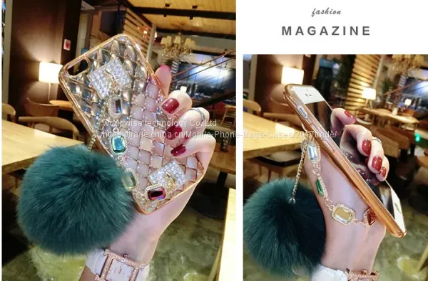 Luxury Diamond Soft Housing Shell Cell Phone Cover Case Silicone Mobile Phone Cases for IPhone7/7Plus/6/6s/6plus/6splus photo-5