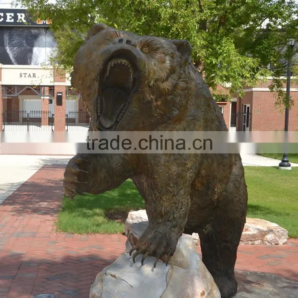 2015 Hot Sale Garden Decor Outdoor Bronze Bear Sculptures photo-2