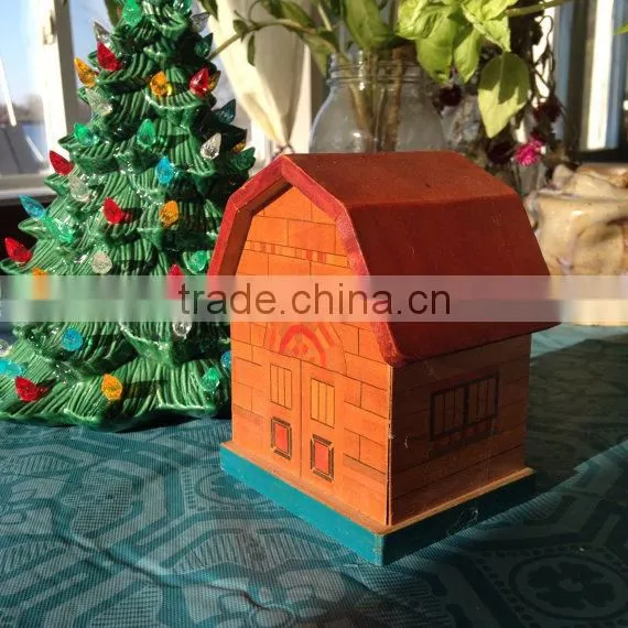 Vintage Christmas Village Church photo-5