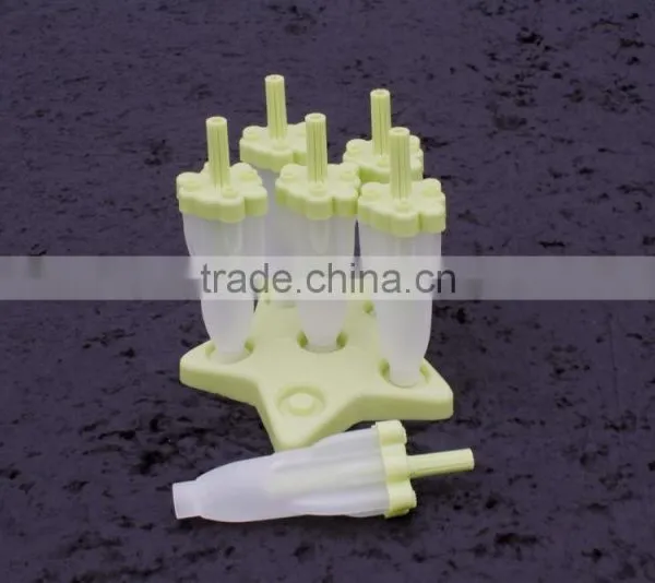 BPA Free 5 Lolly Plastic Ice Popsicle Mold photo-3