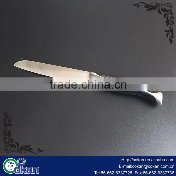Stainless Steel Chef Paring Pocket Hunting Kitchen Knife Knives Set With Knife Sharpener and Scissors photo-5