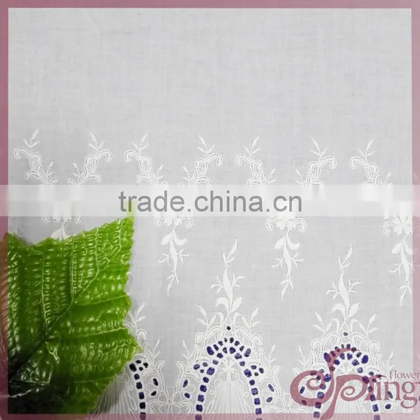 Mirror Embroidery on Cotton Sheeting Fabric for Dress photo-2