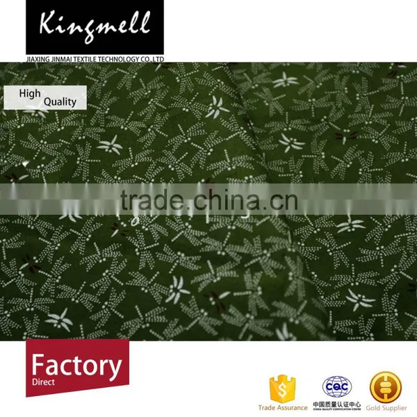Factory Direct Customized Garment Printed Blue Cotton Poplin Fabric photo-3