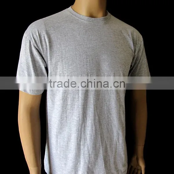 Create Your Own t Shirt in OEM Service of Grey Color BlankT Shirt Without Seam